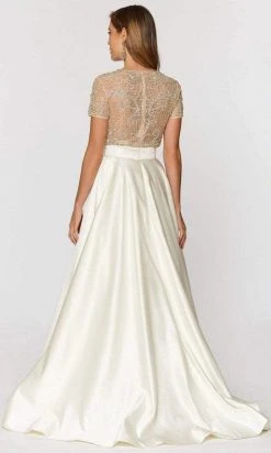 Ashley Lauren - 1251 Beaded Two Piece Ball Gown