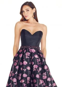 Formal Gowns Ashley Lauren - 1270 Beaded Sweetheart Metallic Rose Brocade Ballgown