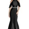 Ashley Lauren - 1275 Flutter Sleeve Mikado Evening Dress Formal Gowns