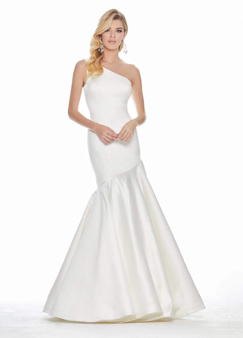 Ashley Lauren - 1330 One Shoulder Satin Mermaid Dress 9 Ashley Lauren - 1330 One Shoulder Satin Mermaid Dress