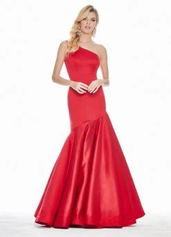 Ashley Lauren - 1330 One Shoulder Satin Mermaid Dress