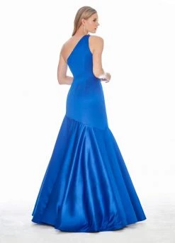 Ashley Lauren - 1330 One Shoulder Satin Mermaid Dress 23 Ashley Lauren - 1330 One Shoulder Satin Mermaid Dress