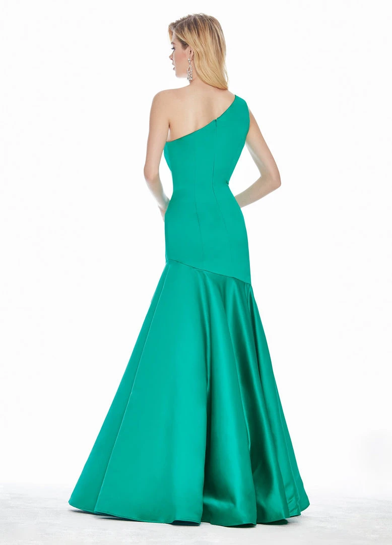 Ashley Lauren - 1330 One Shoulder Satin Mermaid Dress 8 Ashley Lauren - 1330 One Shoulder Satin Mermaid Dress