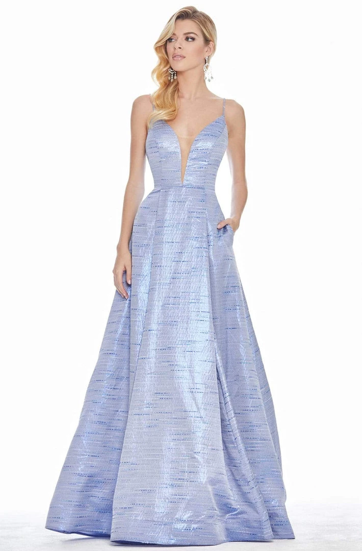 Formal Gowns Ashley Lauren - 1336 Plunging V-Neck Pleated Ballgown 6 Formal Gowns Ashley Lauren - 1336 Plunging V-Neck Pleated Ballgown