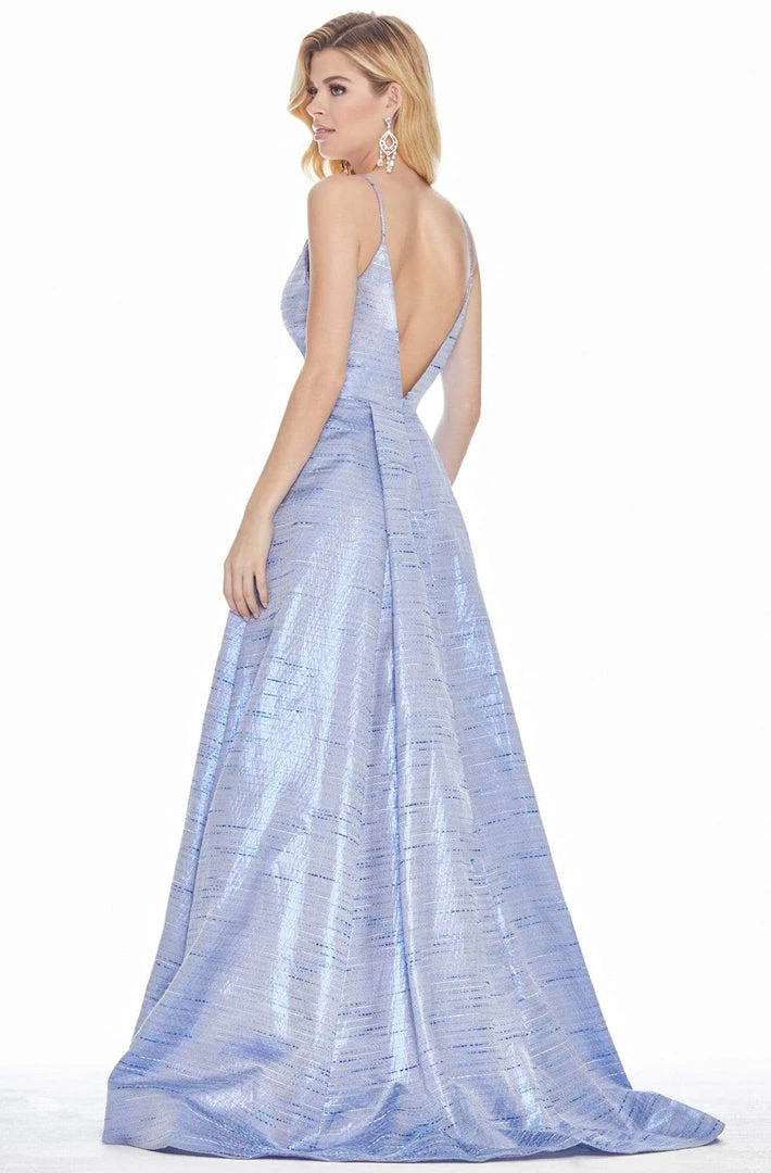 Formal Gowns Ashley Lauren - 1336 Plunging V-Neck Pleated Ballgown 7 Formal Gowns Ashley Lauren - 1336 Plunging V-Neck Pleated Ballgown