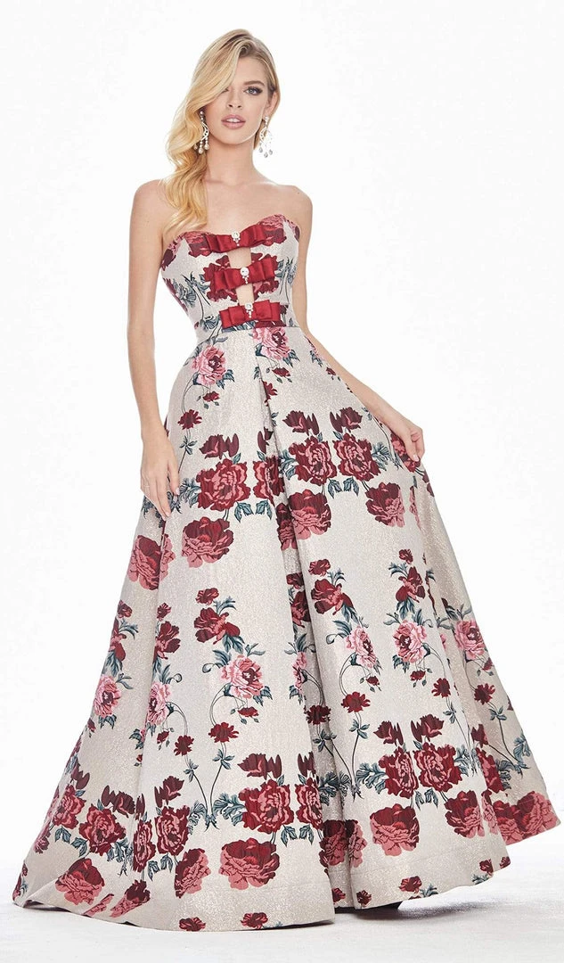 Ashley Lauren - 1371 Embellished Sweetheart Brocade A-line Dress Formal Gowns 5 Ashley Lauren - 1371 Embellished Sweetheart Brocade A-line Dress Formal Gowns
