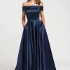 Ashley Lauren - Off Shoulder Pageant Ball Gown 1139 - 1 Pc Navy In Size 4 Available Formal Gowns 2 Ashley Lauren - Off Shoulder Pageant Ball Gown 1139 - 1 Pc Navy In Size 4 Available Formal Gowns