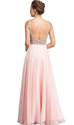 Aspeed Design - Beaded Bodice A-Line Gown L2055 - 2 Pc Black In Size XS And S Available Formal Gowns