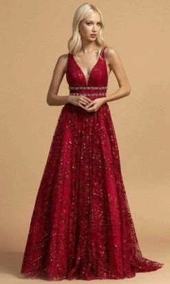 Aspeed Design - L2149 Sleeveless Plunging V-neck Long Gown Formal Gowns