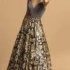 Aspeed Design - Sequin Embroidered Gown L2245 - 1 Pc Charcoal Gold In Size M Available Formal Gowns 1 Aspeed Design - Sequin Embroidered Gown L2245 - 1 Pc Charcoal Gold In Size M Available Formal Gowns