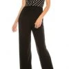 Prom Dresses Bebe - 700888 Striped Jersey Jumpsuit