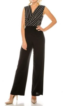Prom Dresses Bebe - 700888 Striped Jersey Jumpsuit