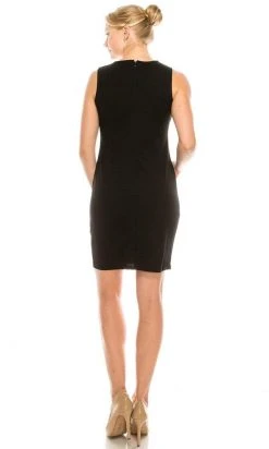 Cocktail Dresses Bebe - 701087B Pleated Ruffle Neck Sleeveless Sheath Mini Dress 12 Cocktail Dresses Bebe - 701087B Pleated Ruffle Neck Sleeveless Sheath Mini Dress