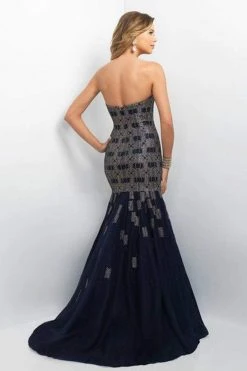 Blush By Alexia Designs Blush - 11130 Embellished Sweetheart Satin Mermaid Dress Formal Gowns