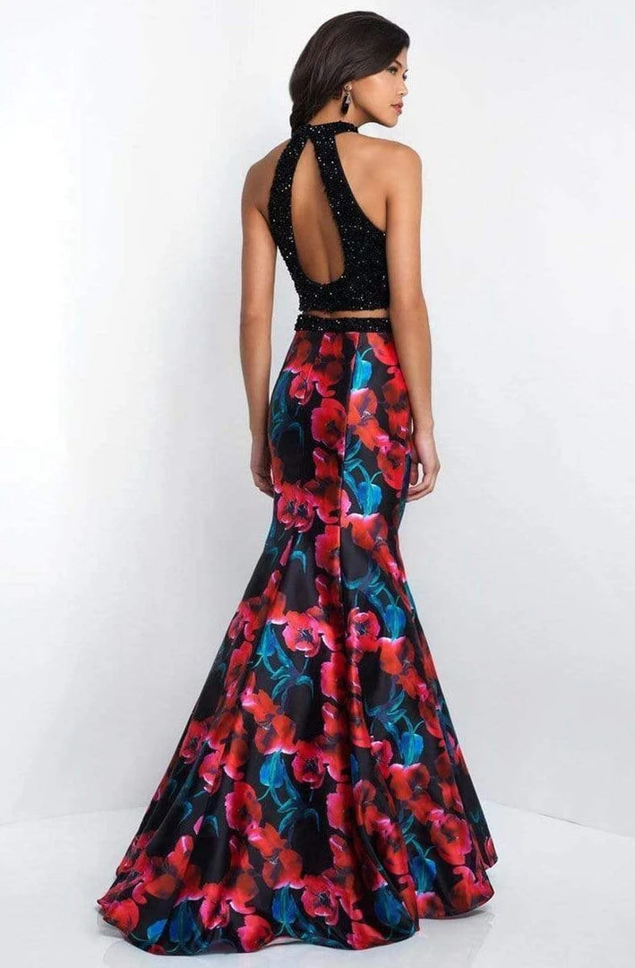 Blush By Alexia Designs Blush - 11509 Two Piece Beaded Halter Floral Mermaid Gown Formal Gowns 4 Blush By Alexia Designs Blush - 11509 Two Piece Beaded Halter Floral Mermaid Gown Formal Gowns