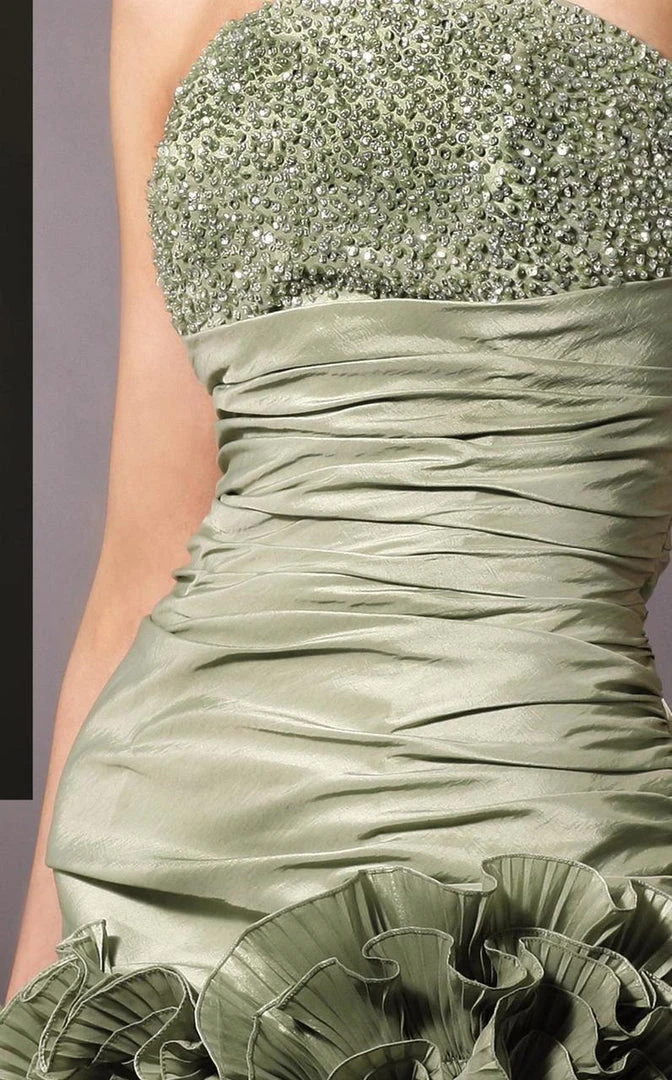 Blush By Alexia Designs Blush - 9160 Strapless Sequined Floral Cocktail Dress Cocktail Dresses 5 Blush By Alexia Designs Blush - 9160 Strapless Sequined Floral Cocktail Dress Cocktail Dresses