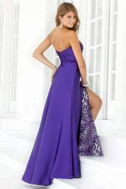 Blush By Alexia Designs Blush - 9371 Sweetheart Animal Printed Layered A-Line Gown Formal Gowns