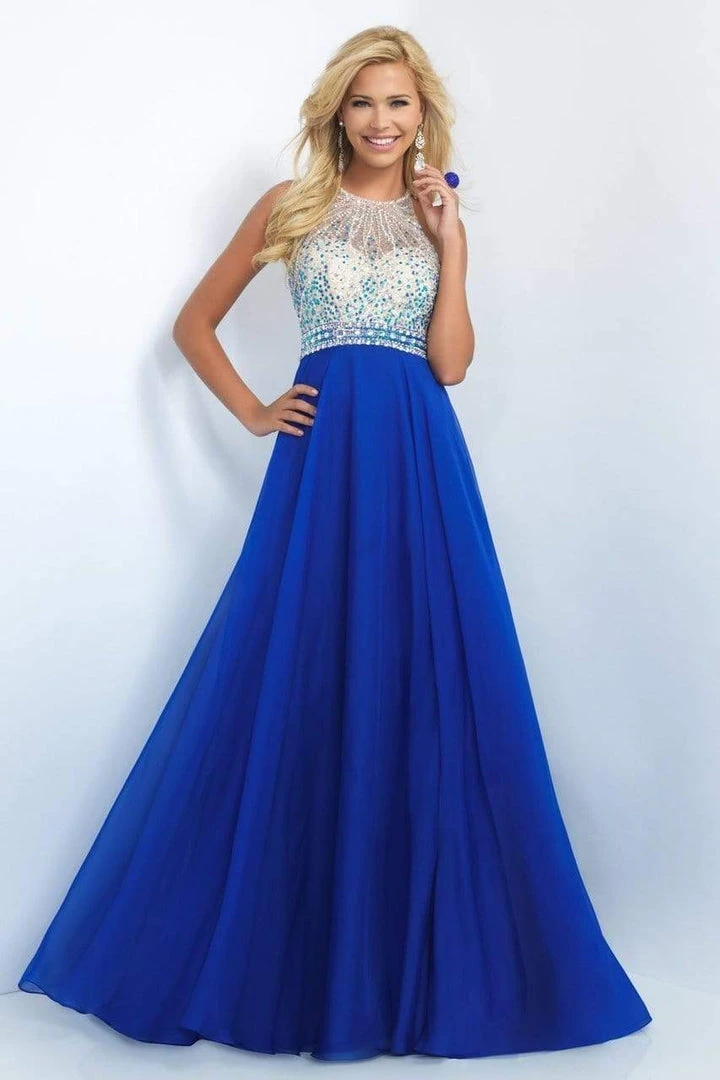 Blush By Alexia Designs - 11052 Beaded Halter Neck Chiffon Gown 6 Blush By Alexia Designs - 11052 Beaded Halter Neck Chiffon Gown