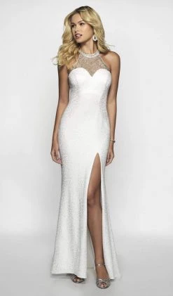 Blush By Alexia Designs - 11702 Embellished Floral Trumpet Dress Formal Gowns