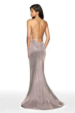 Formal Gowns Blush By Alexia Designs - 11726 Plunging V Neck Shimmer Mermaid Gown