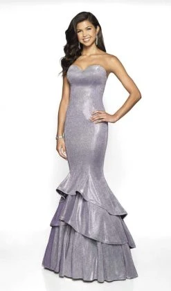 Blush By Alexia Designs - 11744 Sweetheart Tiered Mermaid Dress