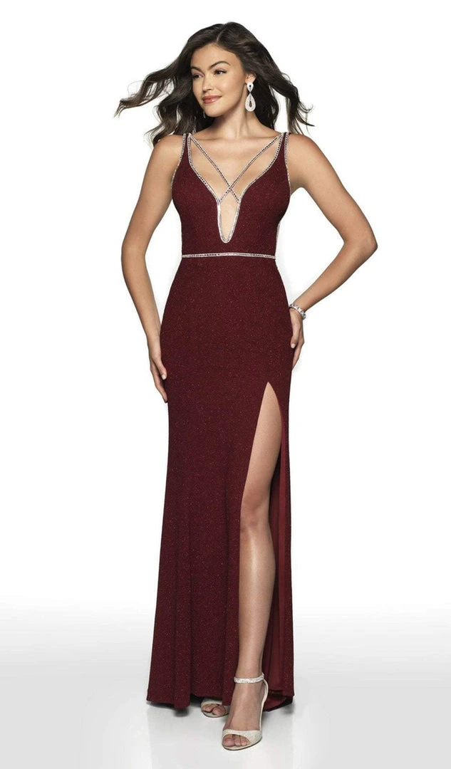 Formal Gowns Blush By Alexia Designs - 11764 Embellished Glitter Knit Trumpet Dress 5 Formal Gowns Blush By Alexia Designs - 11764 Embellished Glitter Knit Trumpet Dress