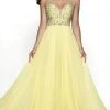 Formal Gowns Blush By Alexia Designs - 11780 Beaded Deep V-neck Chiffon A-Line Dress
