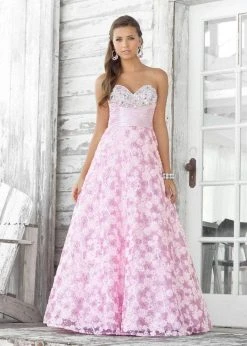 Formal Gowns Blush By Alexia Designs - 5109 Sweetheart Tulle A-Line Dress