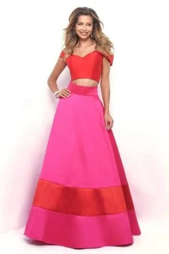 Formal Gowns Blush By Alexia Designs - 5623 Two Piece Off Shoulder Ballgown