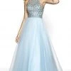 Blush By Alexia Designs - 5708 Beaded Halter Tulle Ballgown Formal Gowns