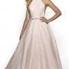 Blush By Alexia Designs - 5709 High Halter Ballgown With Open Back 2 Blush By Alexia Designs - 5709 High Halter Ballgown With Open Back