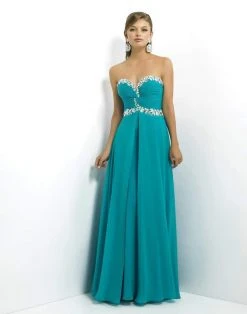 Blush By Alexia Designs - 9763 Shirred Sweetheart Chiffon A-Line Gown 7 Blush By Alexia Designs - 9763 Shirred Sweetheart Chiffon A-Line Gown