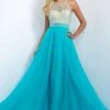 Blush By Alexia Designs - Beaded Halter Neck Chiffon Gown 11052 Formal Gowns 1 Blush By Alexia Designs - Beaded Halter Neck Chiffon Gown 11052 Formal Gowns