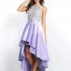 Formal Gowns Blush By Alexia Designs - C1037 Beaded Bateau Neck High Low Dress