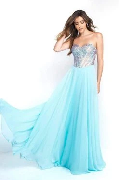 Formal Gowns Blush By Alexia Designs - C1077 Beaded Sweetheart Chiffon A-line Gown