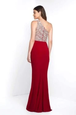 Blush By Alexia Designs - C1084 Beaded Asymmetrical Jersey Fitted Gown Formal Gowns 5 Blush By Alexia Designs - C1084 Beaded Asymmetrical Jersey Fitted Gown Formal Gowns