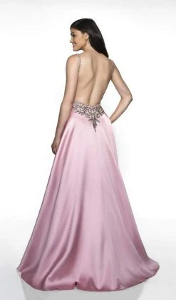 Blush By Alexia Designs - C2020 Jeweled Backless Mikado Gown Formal Gowns 9 Blush By Alexia Designs - C2020 Jeweled Backless Mikado Gown Formal Gowns