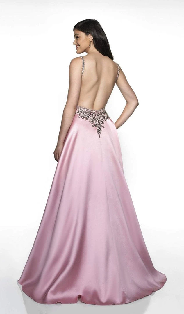 Blush By Alexia Designs - C2020 Jeweled Backless Mikado Gown Formal Gowns 6 Blush By Alexia Designs - C2020 Jeweled Backless Mikado Gown Formal Gowns