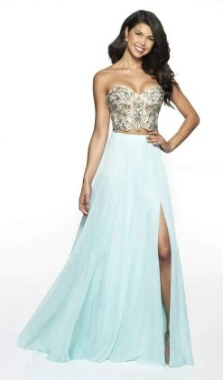 Formal Gowns Blush By Alexia Designs - C2089 Two Piece Beaded Strapless Gown