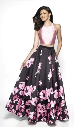 Formal Gowns Blush By Alexia Designs - C2102 Two Piece Floral Ballgown