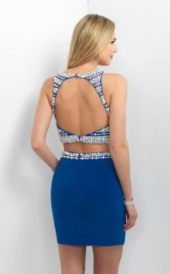 Cocktail Dresses Blush By Alexia Designs - C365 Pearl Studded Cocktail Dress