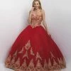 Formal Gowns Blush By Alexia Designs - Embroidered Sweetheart Ballgown Q176