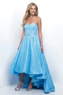 Blush By Alexia Designs - Lace Strapless Sweetheart High-Low Gown 5628