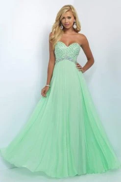 Formal Gowns Blush By Alexia Designs - Lovely Crystal Encrusted A-Line Gown 11050