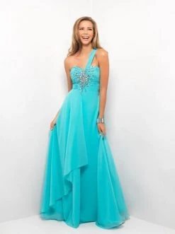 Formal Gowns Blush By Alexia Designs - One Shoulder Strap Evening Gown X057