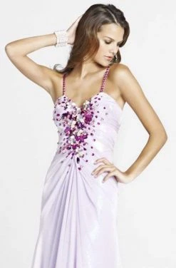 Formal Gowns Blush By Alexia Designs - P001 Bejeweled Chiffon Evening Gown