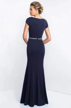 Blush By Alexia Designs - S2025 Bateau Neckline Beaded Sheath Gown