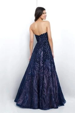 Formal Gowns Blush By Alexia Designs - Sequined Strapless Fitted Gown 11395