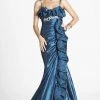 Formal Gowns Blush By Alexia Designs - Sleeveless Ruffled Evening Gown P017 1 Formal Gowns Blush By Alexia Designs - Sleeveless Ruffled Evening Gown P017
