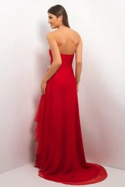 Blush By Alexia Designs - Strapless Pleated Long Dress 9612 Formal Gowns